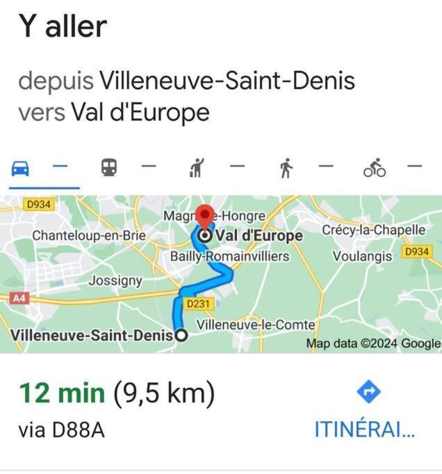 Charmant Appartement 2 Pieces Proche Disneyland Villeneuve-Saint-Denis Extérieur photo
